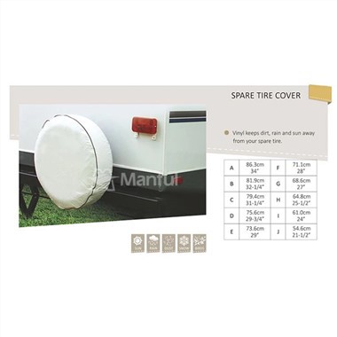 Coberta de pneumàtics de recanvi de RV